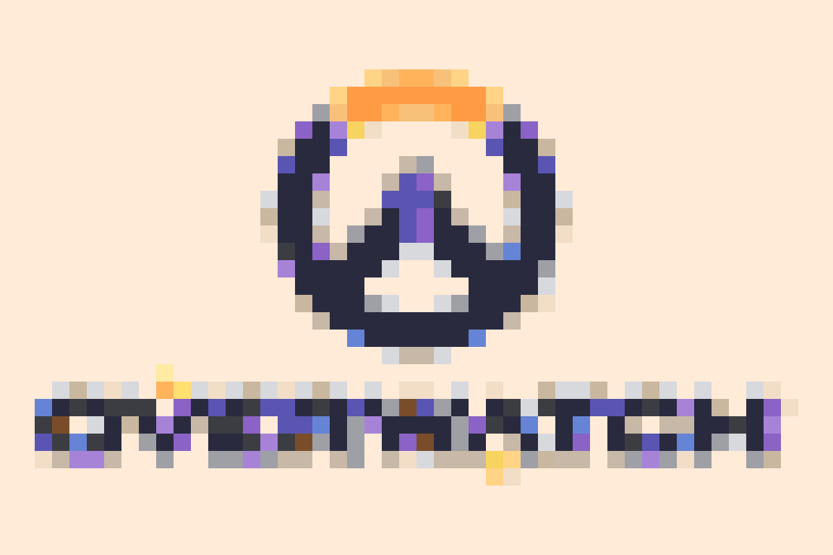 Processed pixel grid emblem reference based on an Overwatch source image