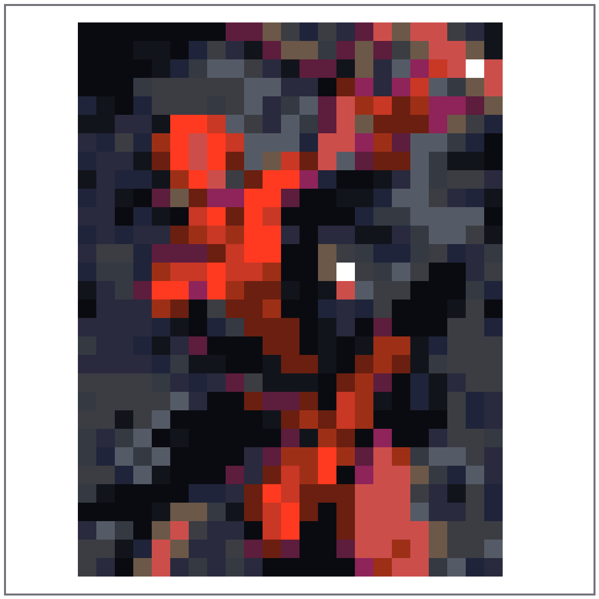 Riferimento icona in griglia pixel elaborato da un’immagine fonte di Spider-Man