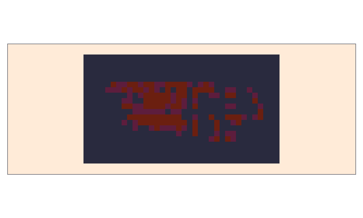 Processed pixel grid logo reference based on a Stranger Things source image